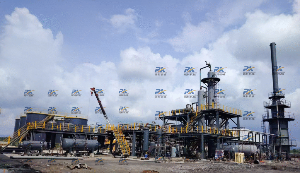 Crude Oil & Pyrolysis Oil Distillation Plant | Vacuum Rectification