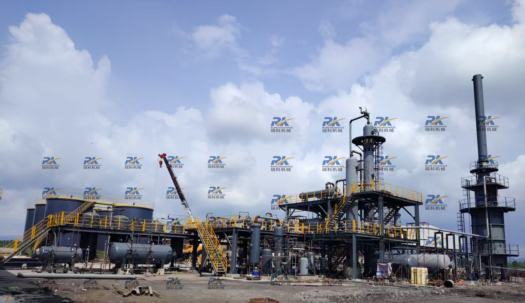 Malayisa distillation 150TPD for crude oil refinery into high quality diesel Ruike Petrochemical Manufactured